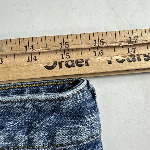Express X2 Jeans Women's Measured 31x29 Slim Low Rise Boot Cut Blue Denim Tag 8 - Picture 16 of 16